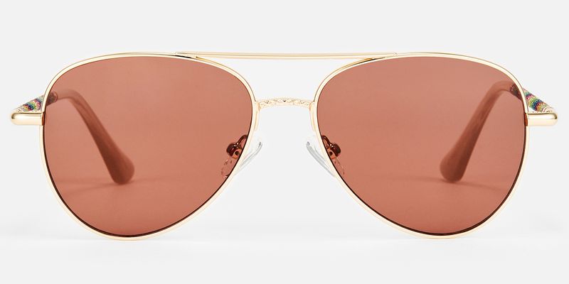 Joni - Aviator Gold Sunglasses