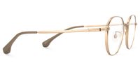 Grain - Geometric Gold Eyeglasses - 4