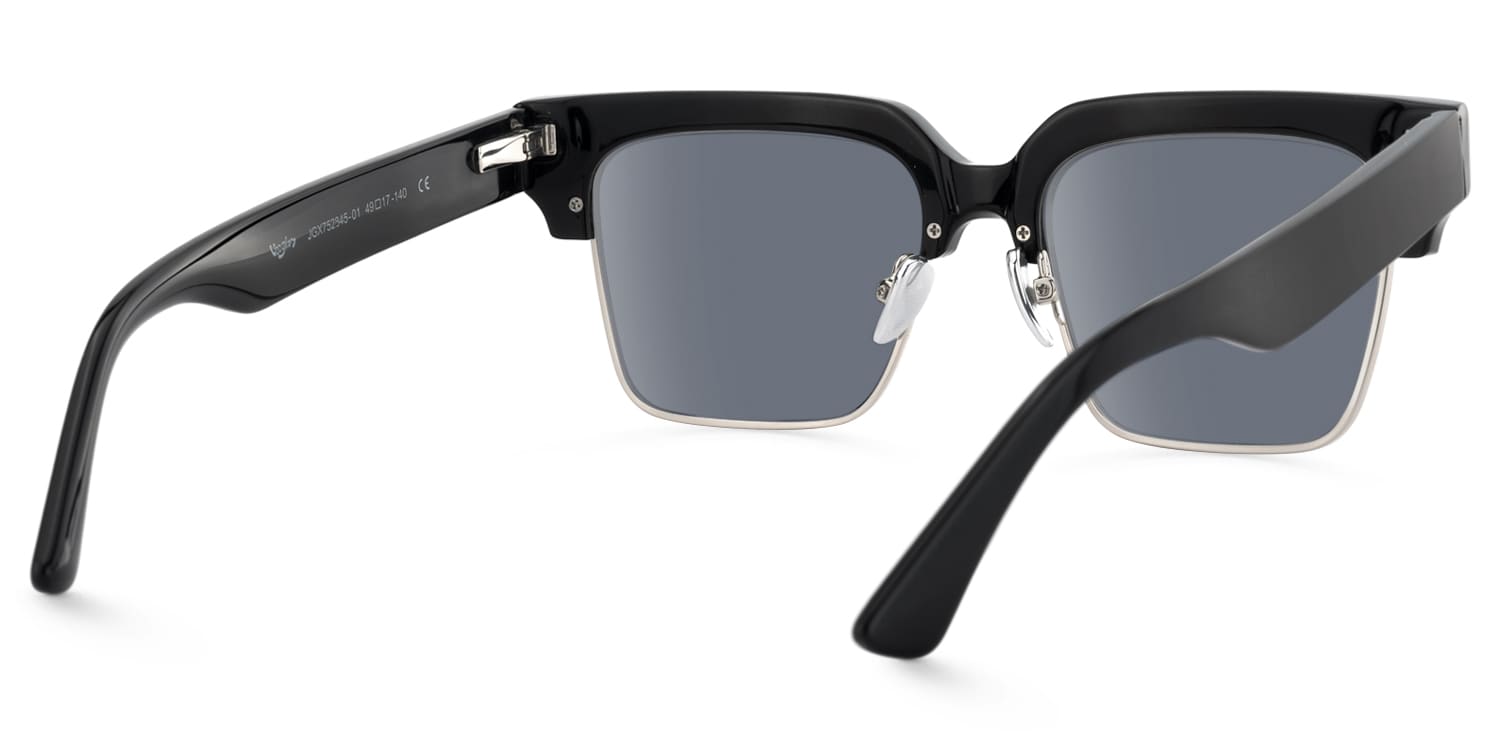 Nathifa - Browline Black Sunglasses