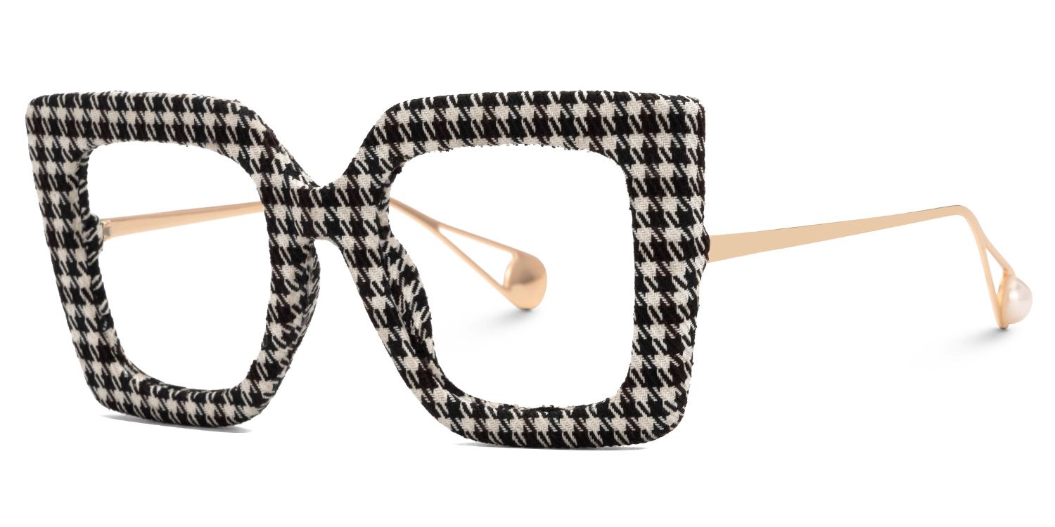 Faustus - Square Pattern Eyeglasses | Vooglam Front View