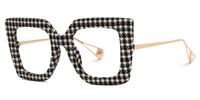 Faustus - Square Pattern Eyeglasses | Vooglam Front View