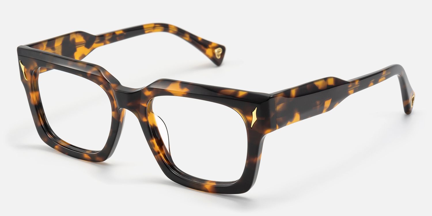 Mahola - Rectangle Tortoise Eyeglasses | Vooglam Front View