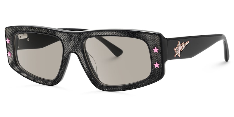 Maeva - Rectangle Black Sunglasses