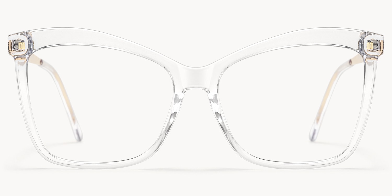 Libby Crystal Clear Distinctive Full-Frame Glasses - 1