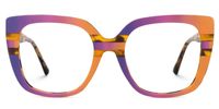 Sargent - Bold Acid Wave Style Glasses Tortoise Temples | Vooglam Angle View