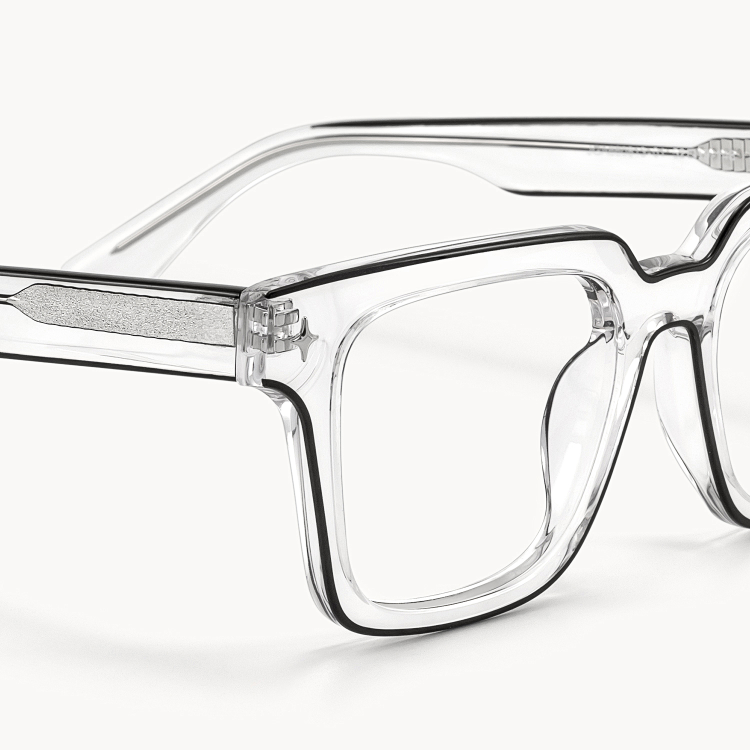 Fractal - Square Transparent Eyeglasses - 5