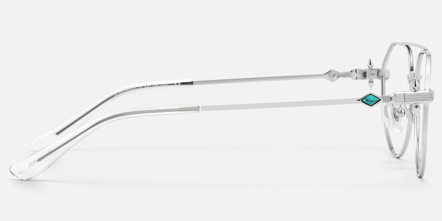 Aegis - Aviator Silver Eyeglasses product detail 3