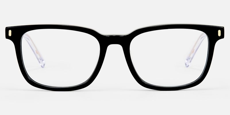 Lajos - Rectangle Black Eyeglasses