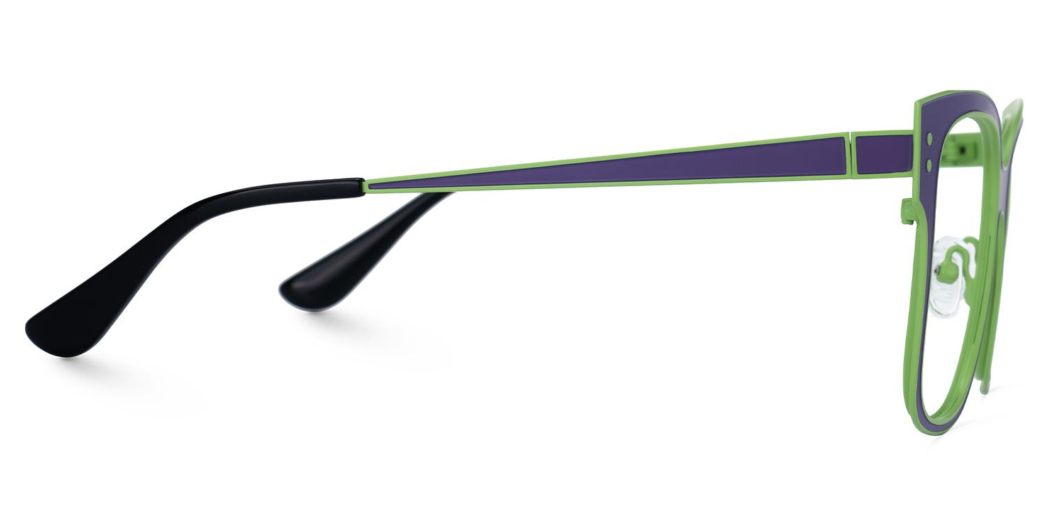 Emerson - Square Purple Eyeglasses | Vooglam 4