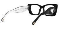 Emerens - Rectangle White Eyeglasses | Vooglam Side View