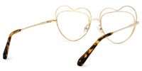 Fidelio - Geometric Tortoise Eyeglasses | Vooglam Side View