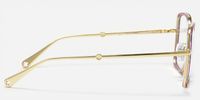 Jace - Square Floral Eyeglasses | Vooglam Side View