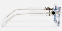 Maverick - Clear Blue Aviator Sunglasses | Vooglam Side View