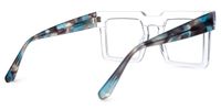 Elinoah - Square Crystal Eyeglasses | Vooglam Side View