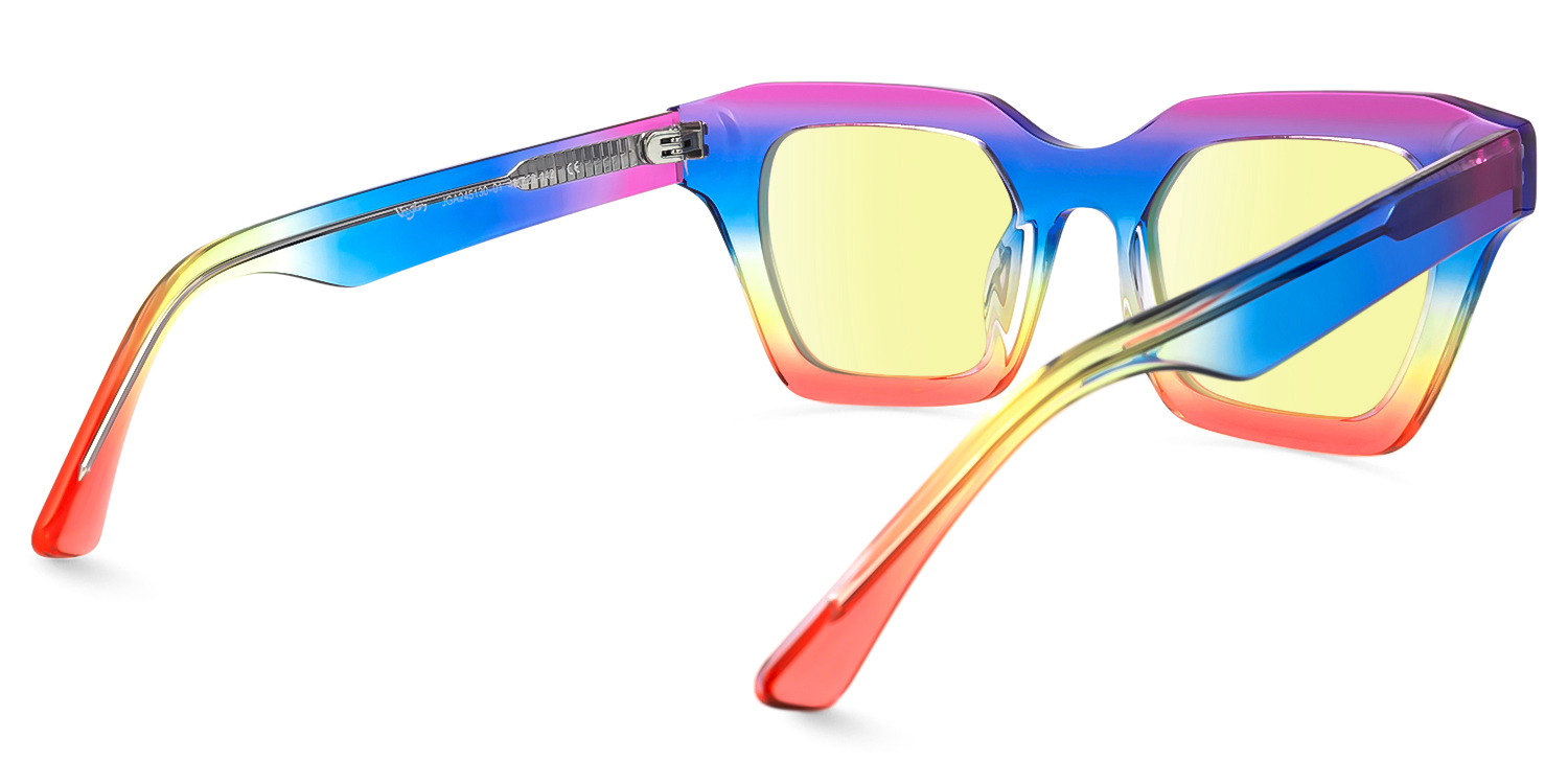 Haldis - Square Multicolor Sunglasses - 3