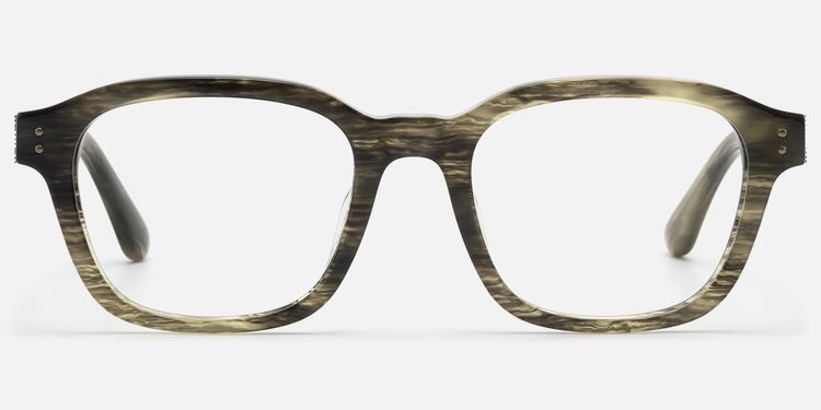 Rainier - Clear Brown Horn Rim Zipper Glasses | Vooglam