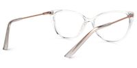 Efren - Cat Eye Crystal Eyeglasses | Vooglam Side View