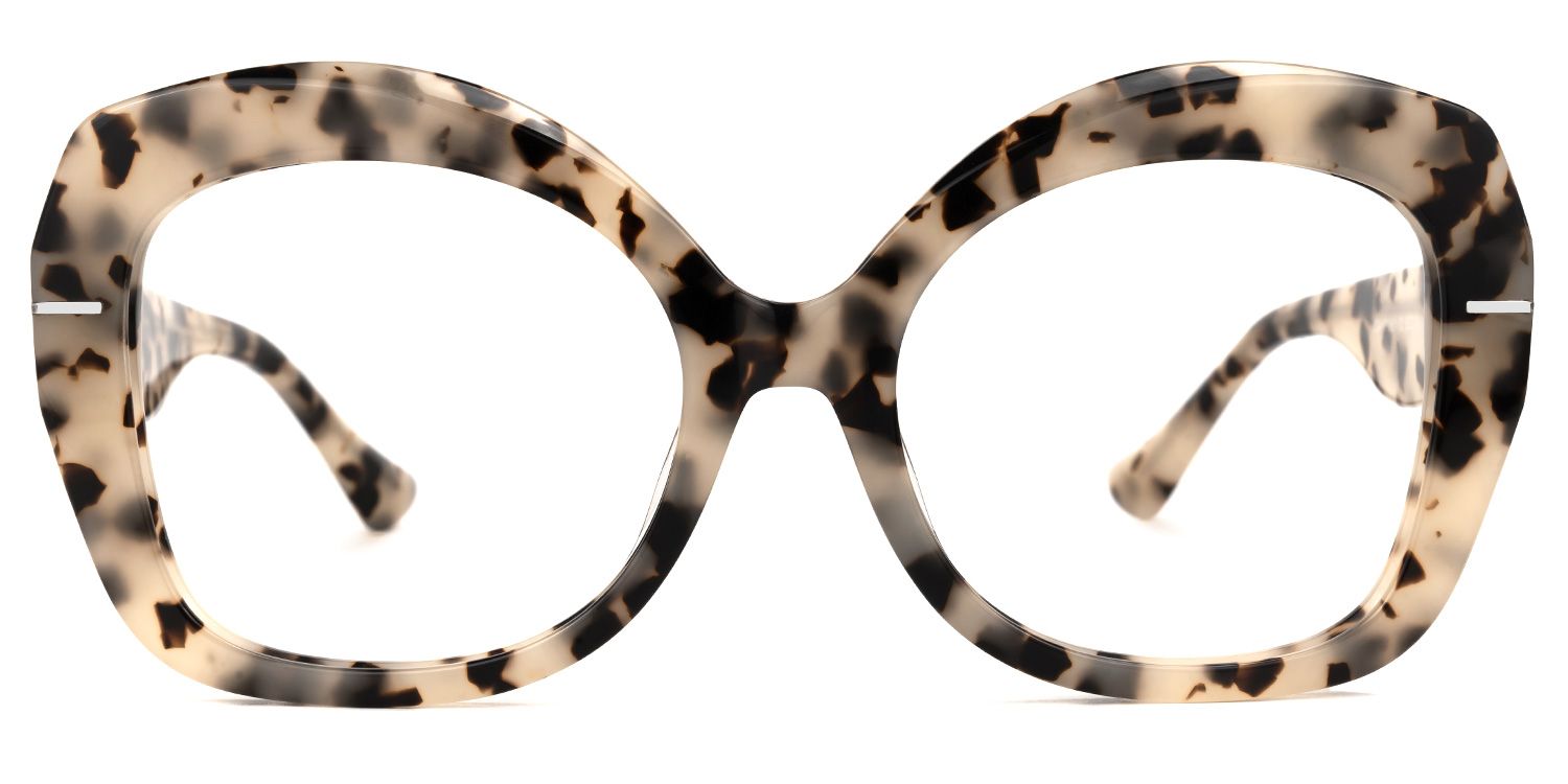 Ebonee - Cat Eye Tortoise Eyeglasses by Vooglam - Angle View