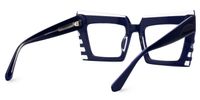 Faylinn - Rectangle Blue Eyeglasses | Vooglam Side View