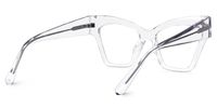 Reginald - Cat Eye Crystal Eyeglasses | Vooglam Side View