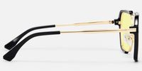 Porsha - Aviator Black Sunglasses| Vooglam Side View