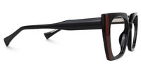 Edge - Geometric Black Eyeglasses | Vooglam