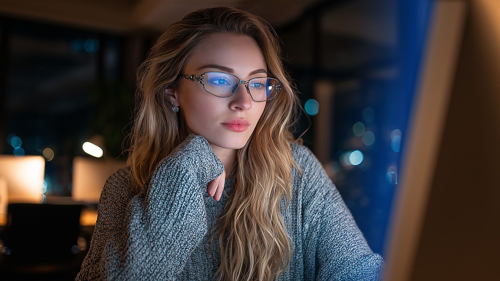 silver spine blue light blocking glasses