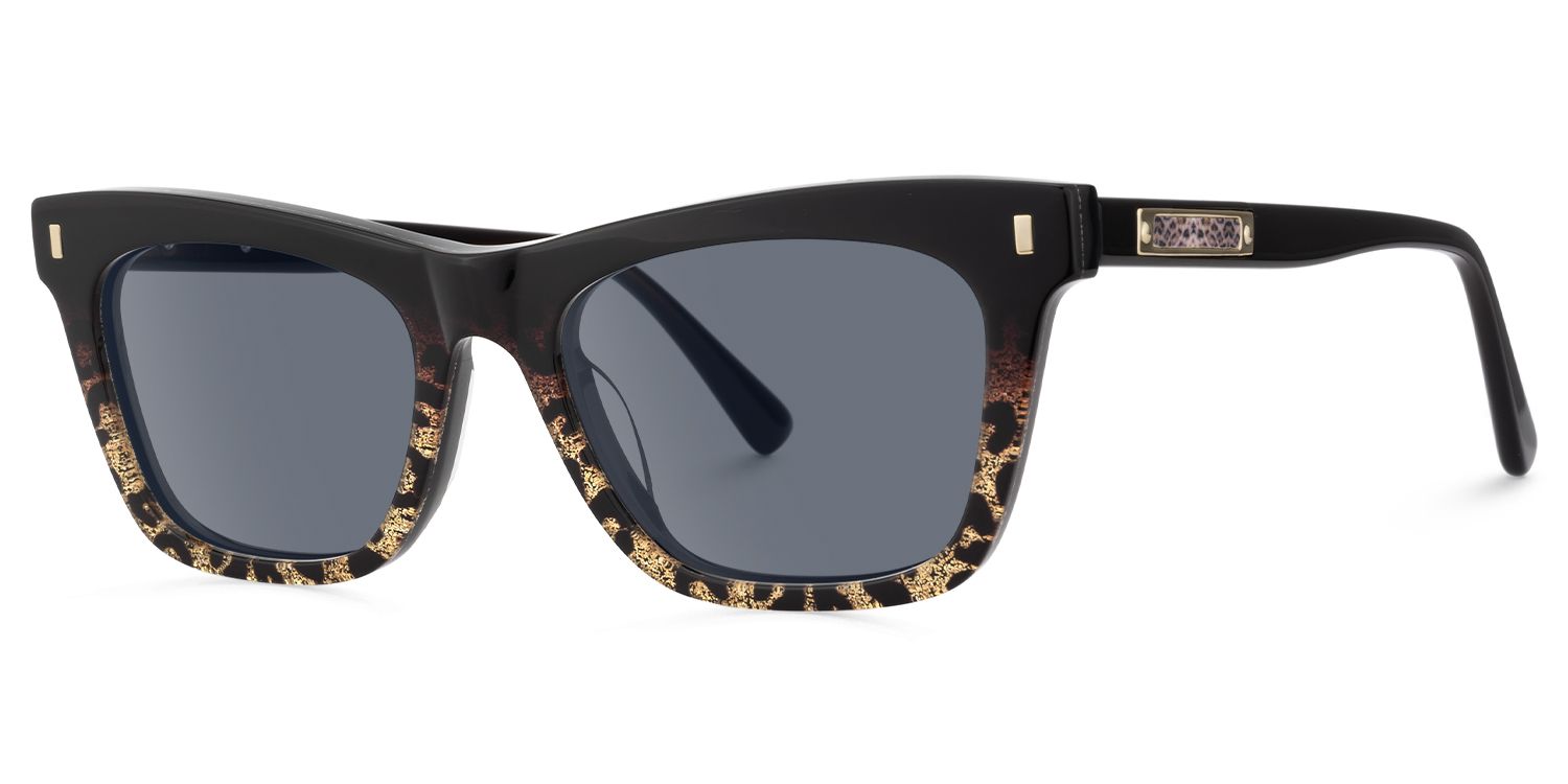 Calico - Square Two-tone Sunglasses | Vooglam Front View