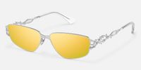 Spine - Geometric Silver Sunglasses