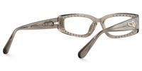 Quentin - Rectangle Grey Eyeglasses | Vooglam Side View