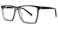 Eckhart - Rectangle Crystal Eyeglasses | Vooglam Front View