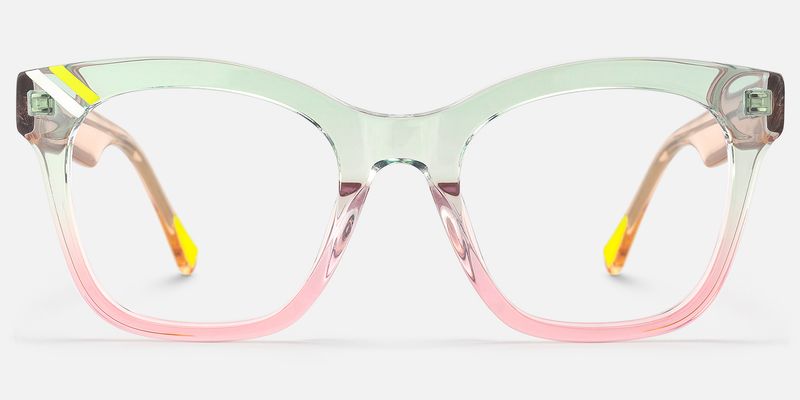 Vera - Square Two-tone Eyeglasses