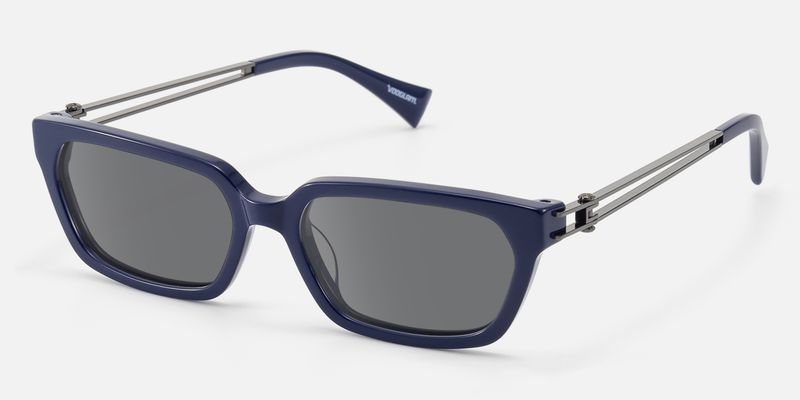 Scarpa - Bold Blue Double Wire Sunglasses | Vooglam
