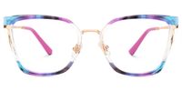 Ichigo - Rectangle Multicolor Eyeglasses | Vooglam Angle View