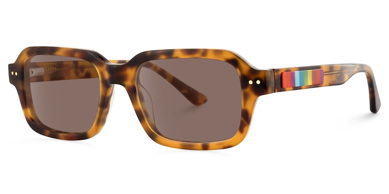 Narges - Rectangle Tortoise Sunglasses