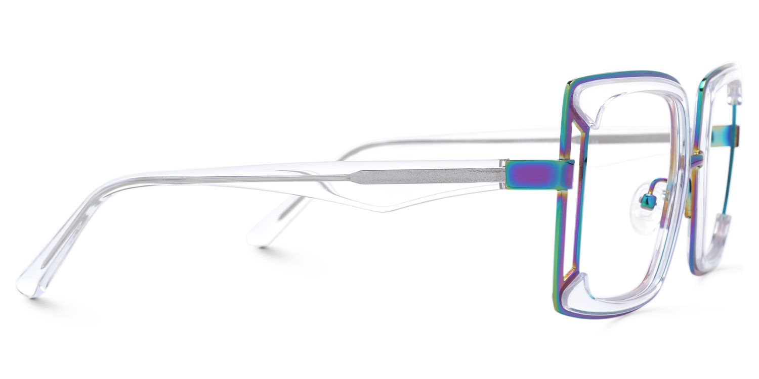 Electelm - Square Multicolor Eyeglasses | Vooglam 4