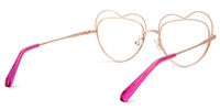 Fidelio - Heart White Eyeglasses | Vooglam Side View