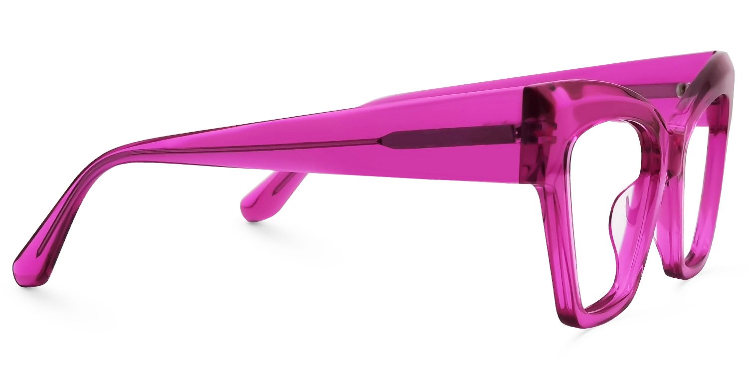 Reginald - Cat Eye Bright/Pink Eyeglasses | Vooglam 4