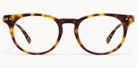 Vintel - Rectangle Tortoise Eyeglasses - 2