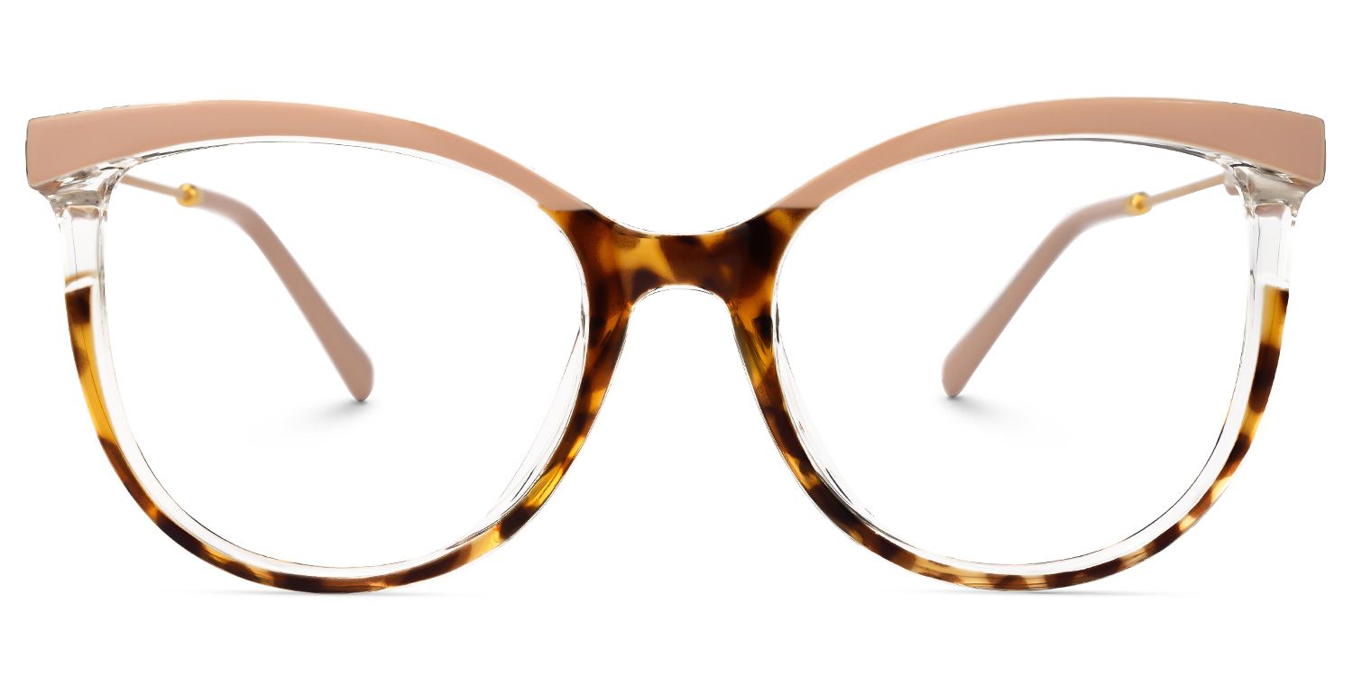Emanuel - Cat Eye Brown/Tortoise Eyeglasses | Vooglam Angle View