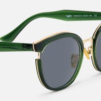 Retro Classic Hunter Green Sunglasses Cat Eye Shape | Vooglam Design Details
