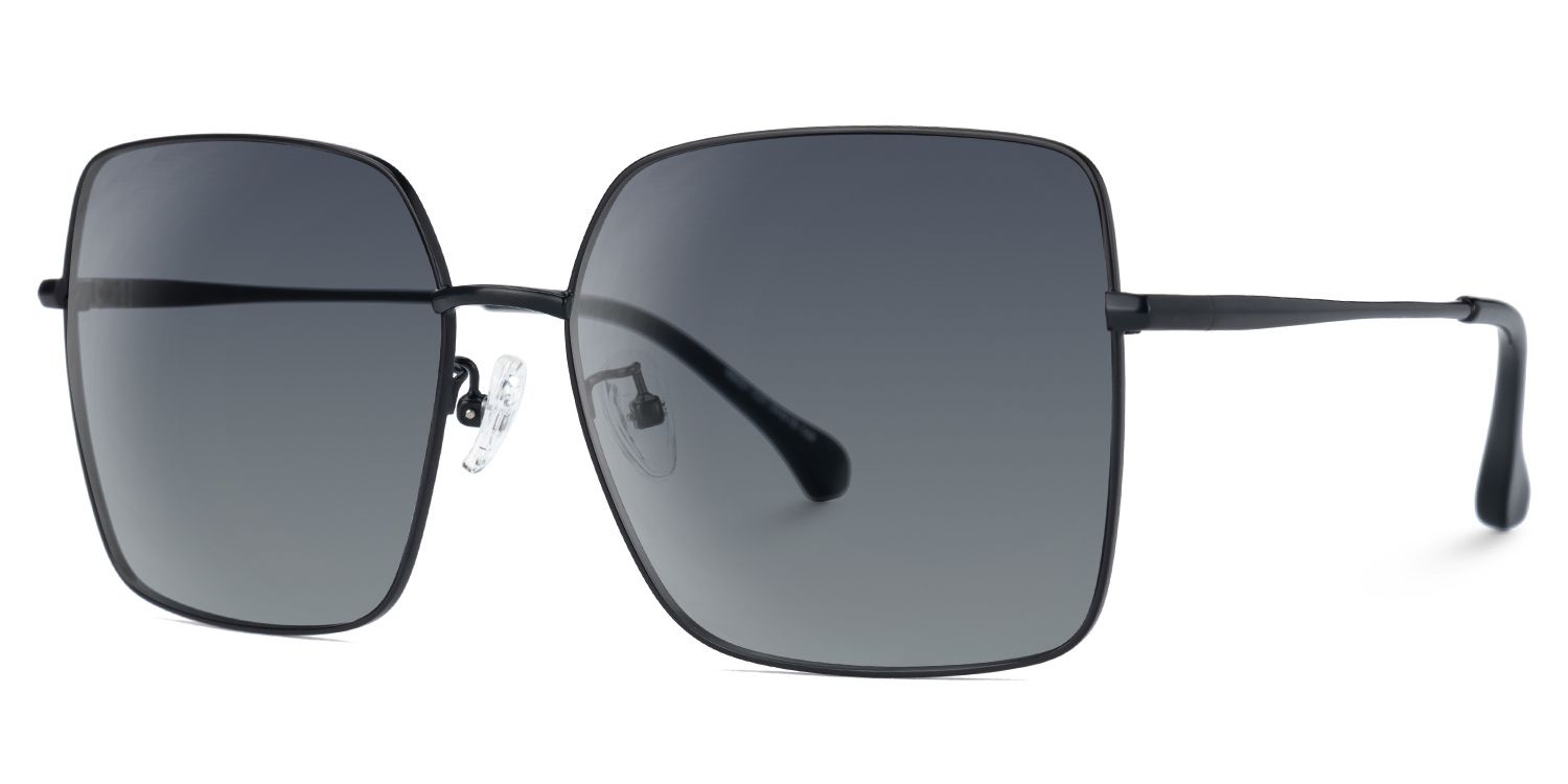 Elmer - Aviator Black Sunglasses | Vooglam Front View