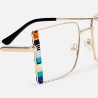 Denzel - Shop Gold Rims Bohemian Glasses Online | Vooglam Design Details