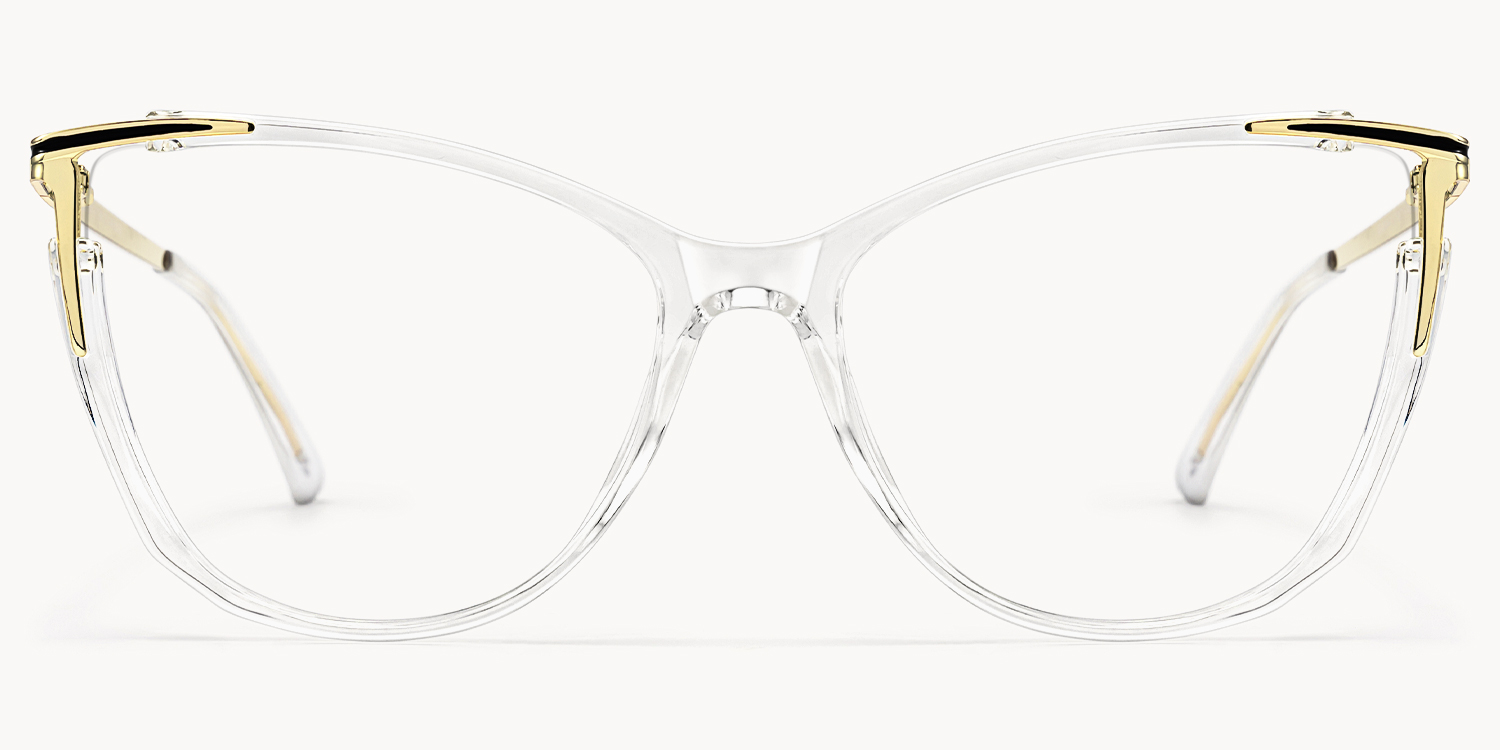 Eirlys - Cat Eye Crystal Eyeglasses - 1