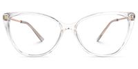 Efren - Cat Eye Crystal Eyeglasses | Vooglam Angle View