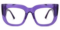 Hakulani - Square Purple Eyeglasses | Vooglam Angle View
