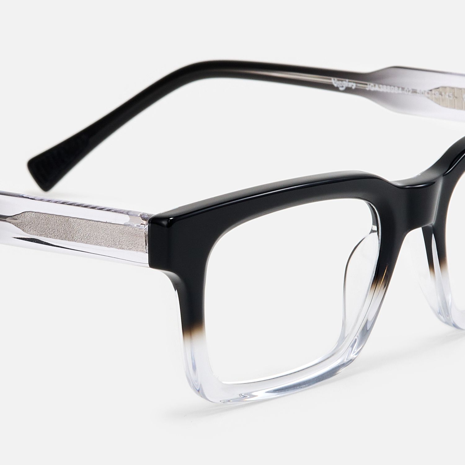 Vivienne - Rectangle Black Eyeglasses product detail 4