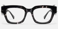 Sabrina - Rectangle Tortoise Eyeglasses | Vooglam Angle View