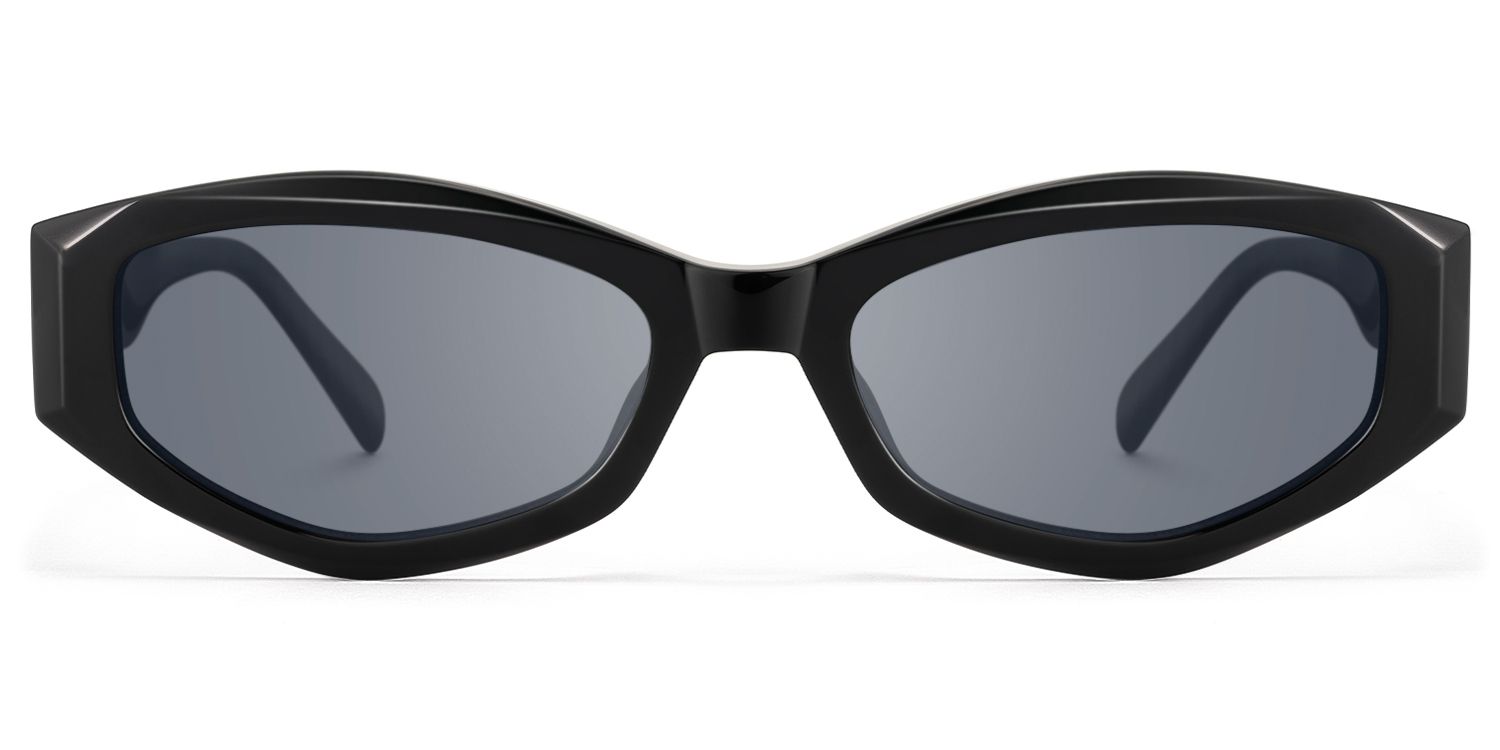 Vesper - Geometric Black Sunglasses | Vooglam Product Details 1