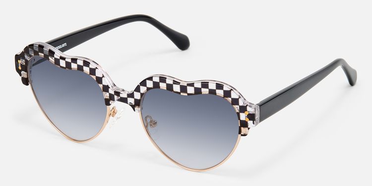 ?Women White Heart Shaped Sunglasses Fashion Ski Goggles Oversize Love Glasses 2025 Fashion Large Frame Heart Designer Sunglasses Pearl-set  main image 3